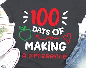 100 Days of School Svg, Teacher Svg, Svg, School Svg, Kids Svg, Teacher, Svg Designs For Cricut, Sublimation Designs Downloads