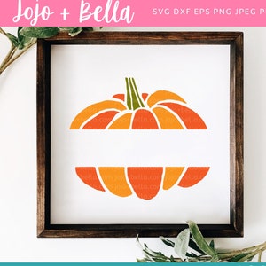 Kürbis Spaltmonogramm SVG, Kürbis SVG, Kürbis SVG, Kürbis Clipart, Kürbis Monogramm, Kürbis Plotterdatei, Halloween Monogramm SVG