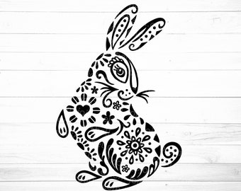 Download Mandala Rabbit Svg Etsy