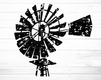 Farmhouse Windmill SVG - Farmhouse svg - Farmhouse Kitchen SVG - Kitchen SVG - Farmers Market Clipart - Country Kitchen Svg File