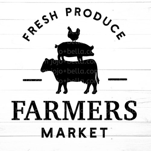 Farmers Market SVG Farmers Market Sign File Farmhouse | Etsy
