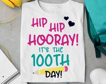 100 Days of School Svg, 100 Days Svg, 100th Day of School Svg, School Svg, Kids Svg, Teacher, Svg Designs For Cricut, Sublimation Designs