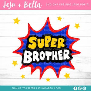 Brother Svg, Super Brother Svg, Brother Geschenk, Brother Appreciation, Bruder, Cricut, Silhouette, Brother File, Family Svg, super hero svg