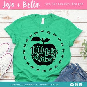 100 dias de escola Svg, professor Svg, 100º dia de escola Svg, escola Svg, crianças Svg, professor, designs Svg para Cricut, designs de sublimação