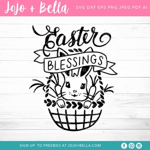 Easter Bunny SVG, Easter Svg, Bunny Svg, Happy Easter Svg, Svg files, Bunny Svg, Cute Easter Bunny Svg, Easter Blessings Svg, Spring svg