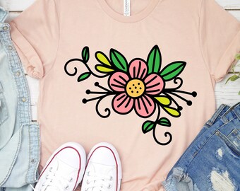 Blumen svg, Blumen svg, Blumen svg, botanische svg, Floral SVG, Hochzeit Svg, Shirt Svg, Cricut Projekt, Silhouette Cameo, Cricut Joy
