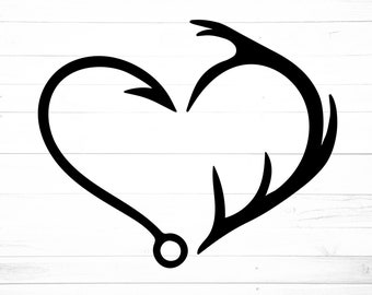 Download Fish Hook Heart Etsy