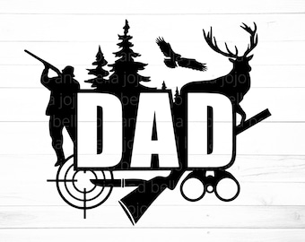 Download Dad hunting svg | Etsy