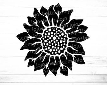 Sunflower SVG, Sunflower Png, Sunflower Dxf, Sunflower Clipart, Sunflower Svg files for Cricut, Silhouette, Sublimation Designs Downloads