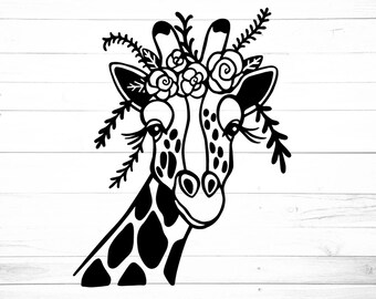 Download Free Giraffe Head Svg Etsy SVG Cut Files