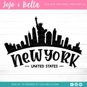 Nueva York svg, Cityscape svg, 4 de julio svg, cuatro de julio svg, USA svg, patriotic svg, America svg, svg archivos para cricut, diseño de sublimación
