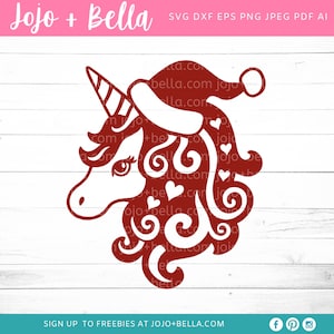 Christmas Unicorn SVG, Christmas SVG, Santa Unicorn Svg, xmas Clipart, Unicorn Svg, Merry Christmas Svg, Xmas Unicorn svg, Unicorn Santa Svg