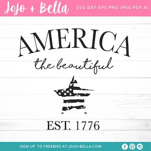 America SVG, 4th of July Svg, Fourth of July Svg, Patriotic Svg, Svg files for Cricut, Sublimation Designs Downloads