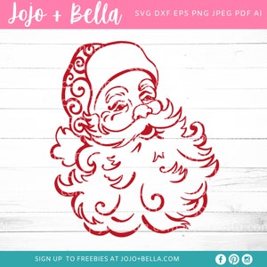 Santa Svg, Père Noël SVG, Père Noël svg, Santa Claus Face Svg, Santa Clipart, Christmas svg cut files, Santa, Svg files for cricut