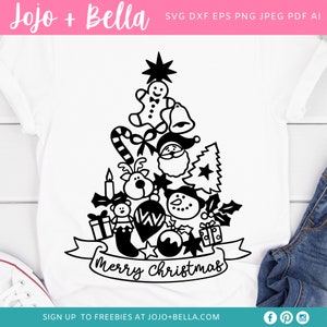 Árvore de Natal SVG, Feliz Natal SVG, Natal Svg, Papai Noel Svg, Camisa de Natal Svg, Crianças Natal Svg, Arquivos Svg para Cricut
