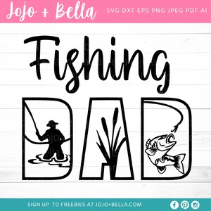 Pesca Papá Svg, Papá svg, Día del Padre Svg, Pesca Svg, Papá camiseta svg, Papá Apreciación, Papá, Cricut, Silueta, Familia Svg,. Pescado Svg