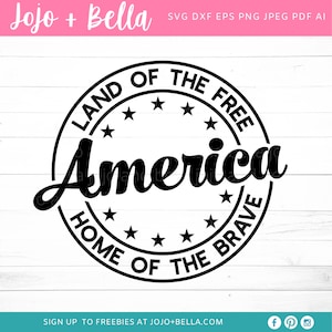 America Svg, 4th of July Svg, Patriotic Svg, Fourth of July Svg, USA Svg, Svg Files for Cricut, Sublimation Designs Downloads