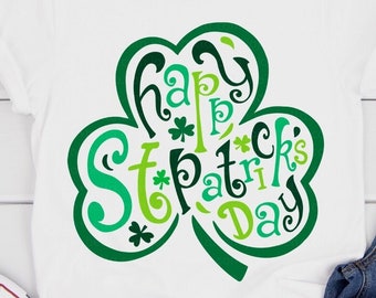 St Patricks Day Svg, Shamrock Svg, Clover Svg, Lucky Irish Svg, St Patricks Svg, St Patrick's Day Svg archivos para Cricut, Sublimation Designs
