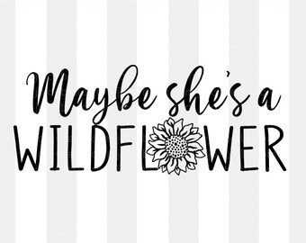 Alice Wildflower Svg Etsy