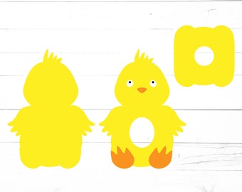 Chick, Easter egg holder svg, dxf, eps files. Digital download. Compatible with Silhouette, Cricut, SCAL, and Scan n Cut.
