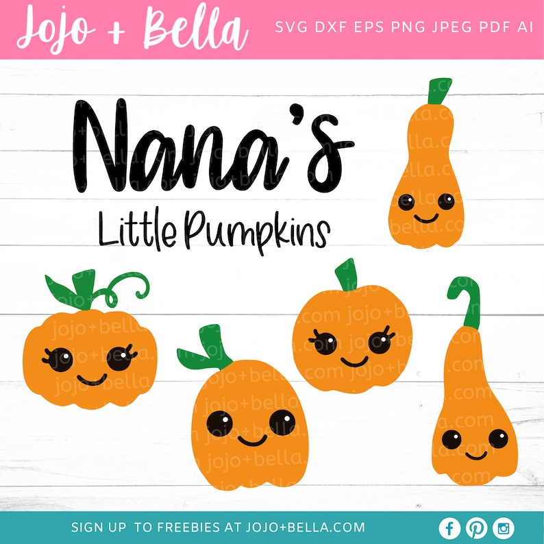 Download Nana's Little Pumpkins Svg Halloween Svg Fall Svg | Etsy