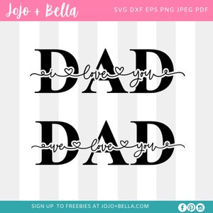 We love you dad svg, I love you dad svg, dad tile svg, fathers day tile svg, gift for dad svg, best dad ever svg, subway tile svg,