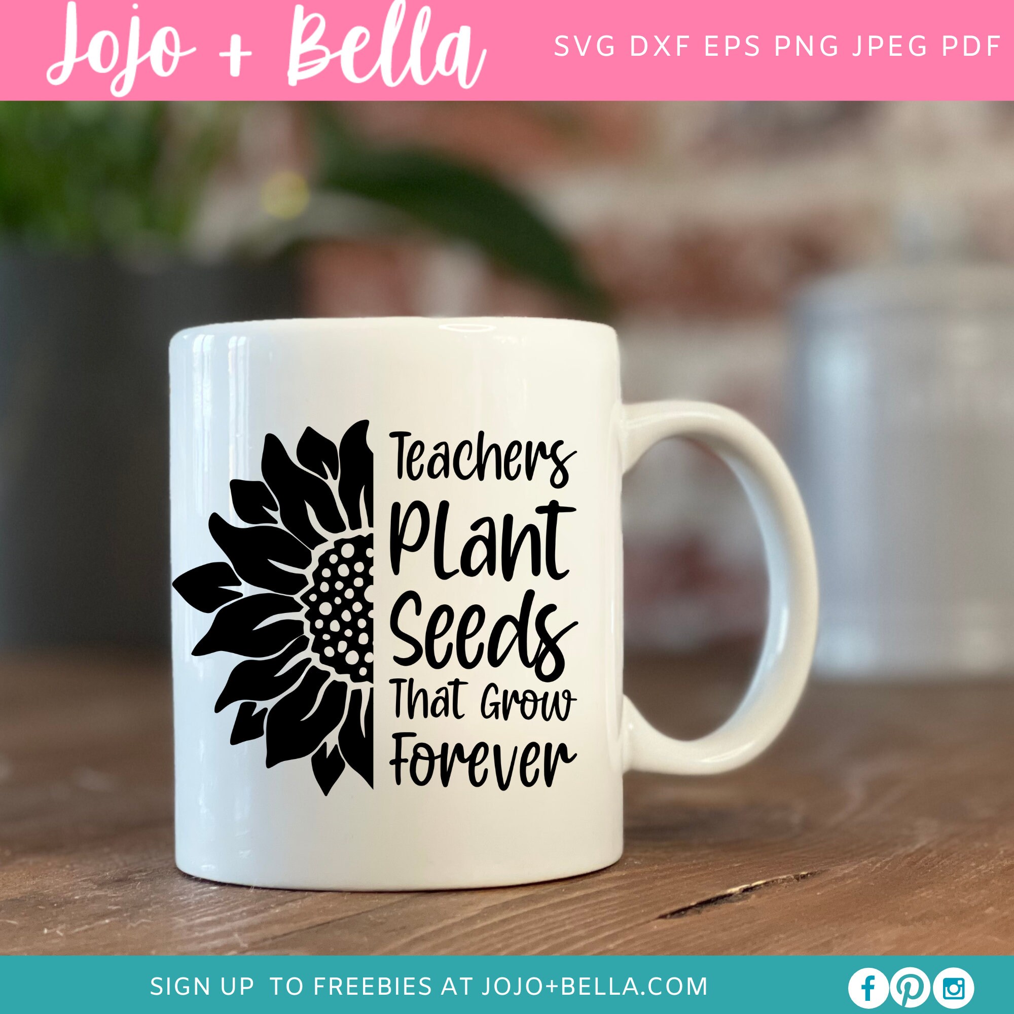 Teachers Plant Seeds That Grow Forever Svg, Teacher Sunflower Svg ...