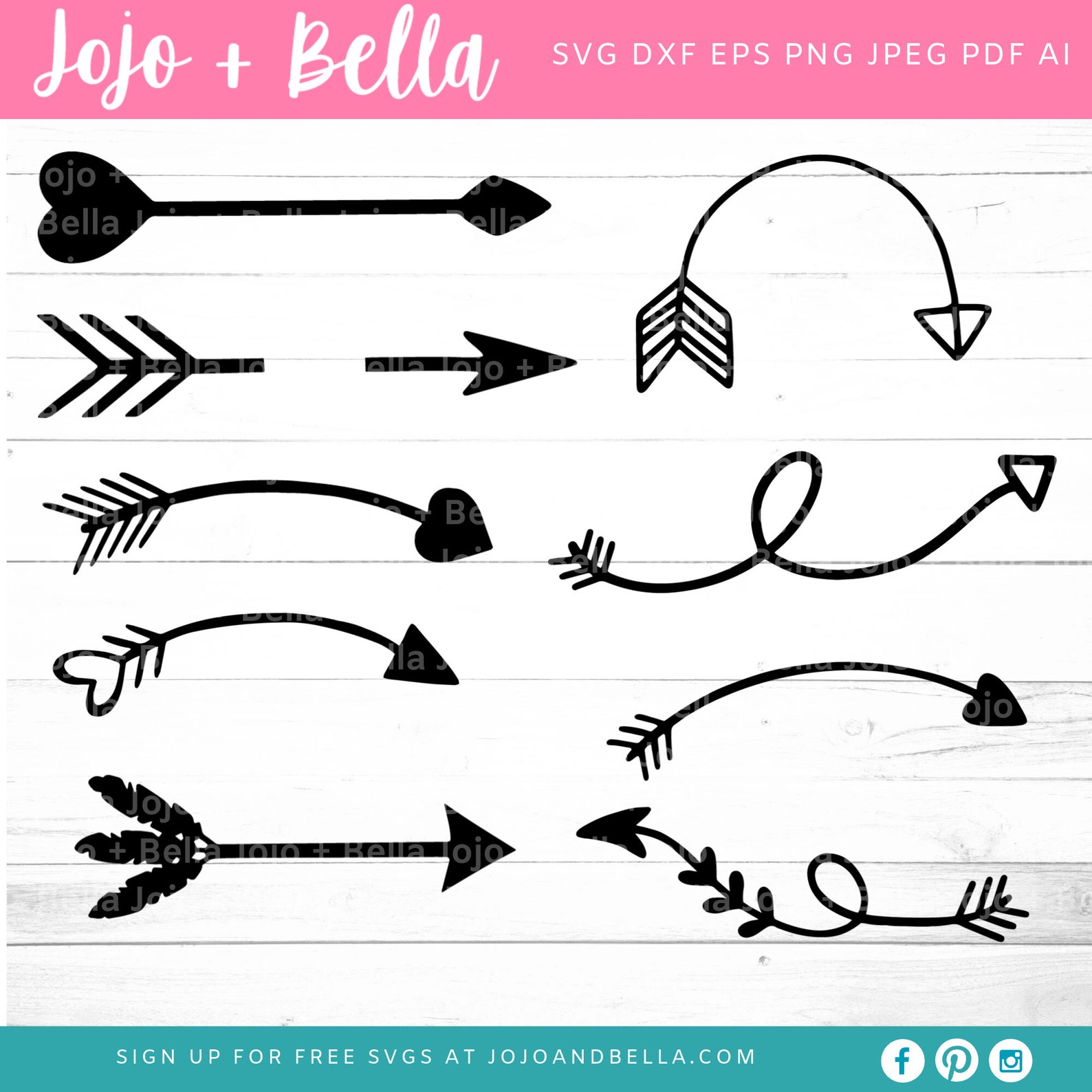 Arrows SVG File Bundle, Arrows Clipart, Arrows Clip Art, Arrow SVG ...