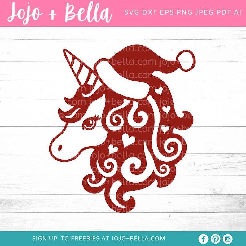 Download Christmas Unicorn SVG Christmas SVG Santa Unicorn Svg xmas ...