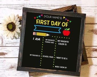 First day of school svg, happy first day of school svg, kindergarten svg, preschool svg, first grade svg, first day chalkboard,
