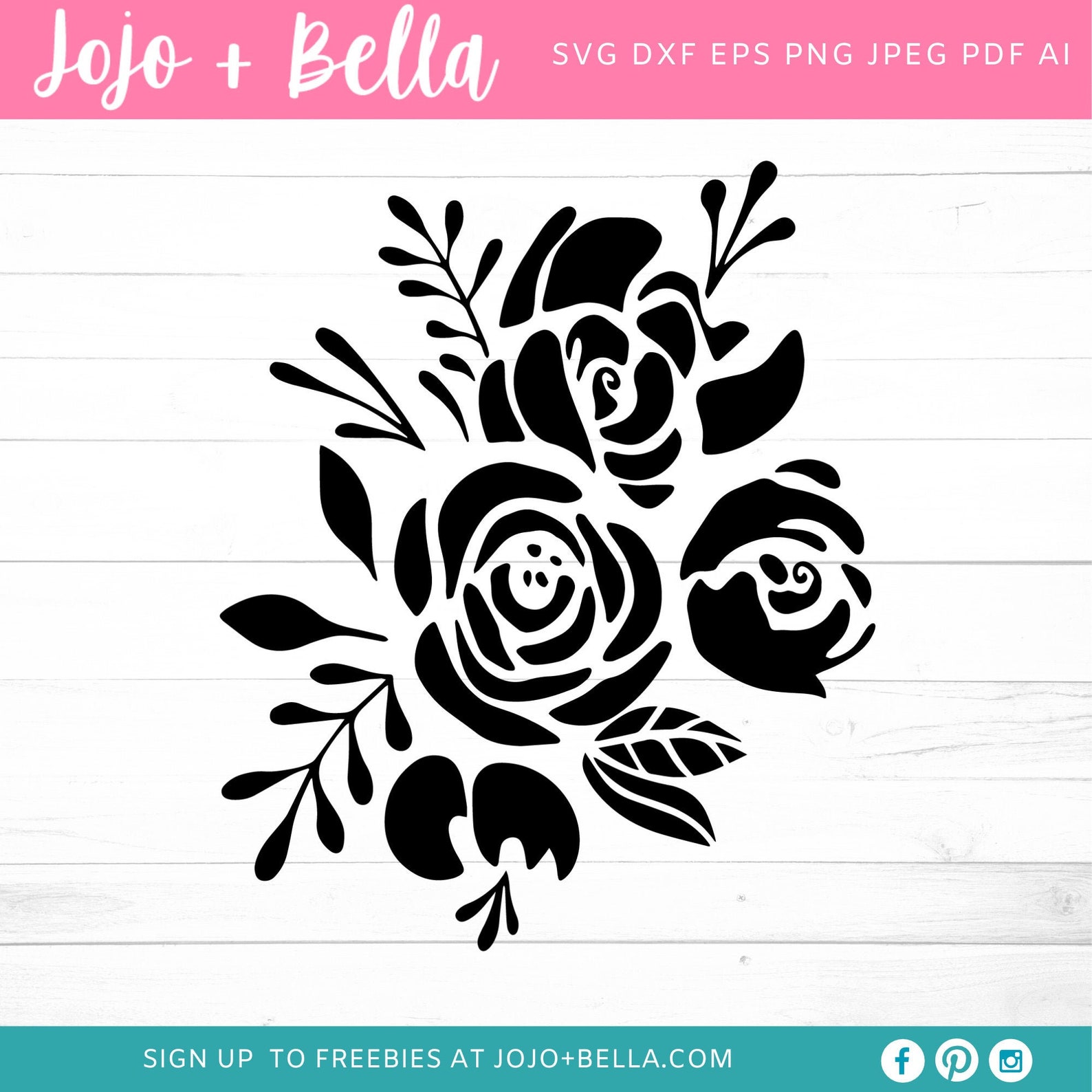 Rosen SVG Blumen svg Blumen svg Datei Blumen Silhouette Etsy.de