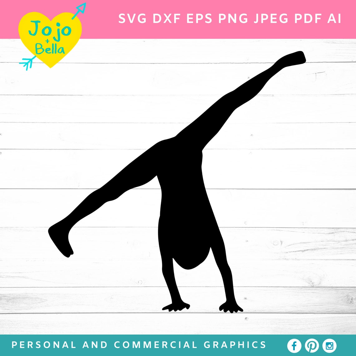 Dance SVG - SVG, Dxf, Eps, Jpeg, Png, Ai, Pdf, Cut File - Gymnast Svg ...