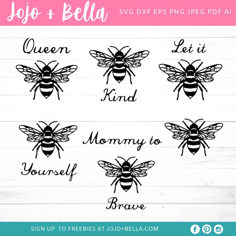 Download Bee SVG Bundle Let It Bee Svg Cut File Bee Happy Svg | Etsy