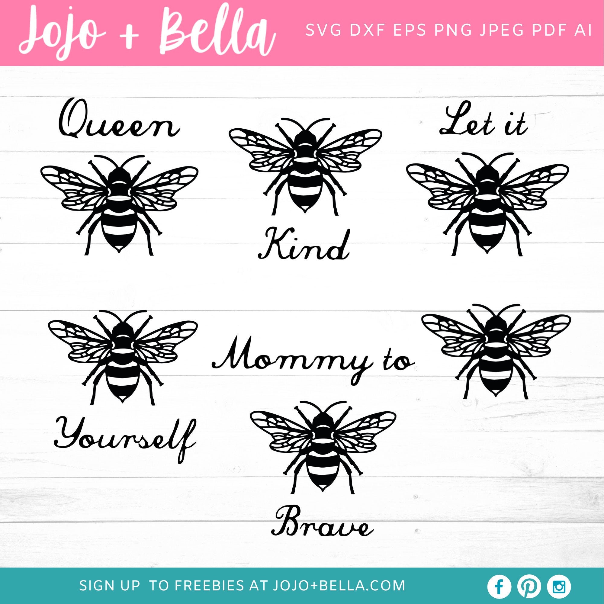 Download Bee Svg Bee Svg Bundle Let It Bee Svg Bee Happy Svg Queen Etsy