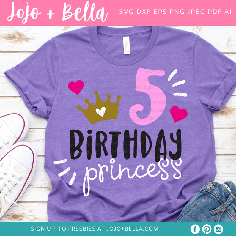 Download 5th Birthday svg Fifth Birthday SVG Unicorn princess SVG ...