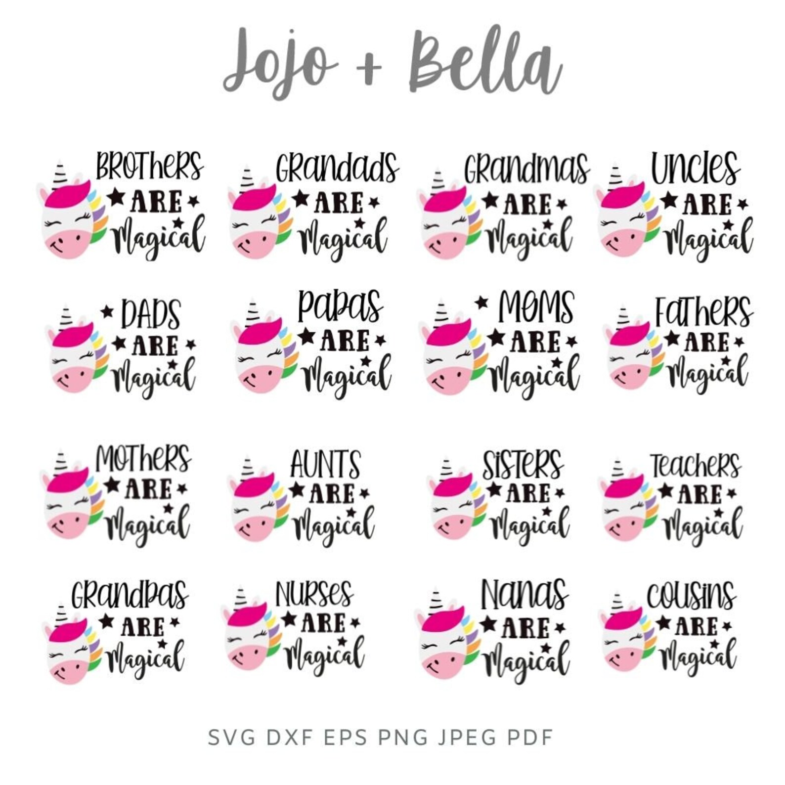 Free Free 292 Unicorn Family Svg SVG PNG EPS DXF File