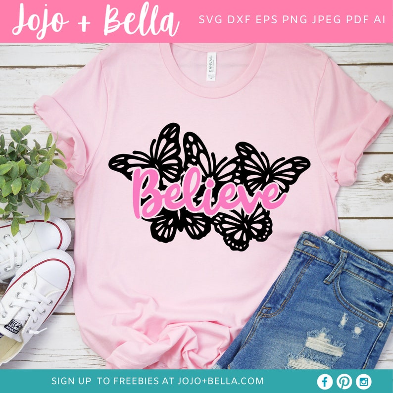 Download Believe SVG Butterfly Svg Inspirational Svg butterfly | Etsy