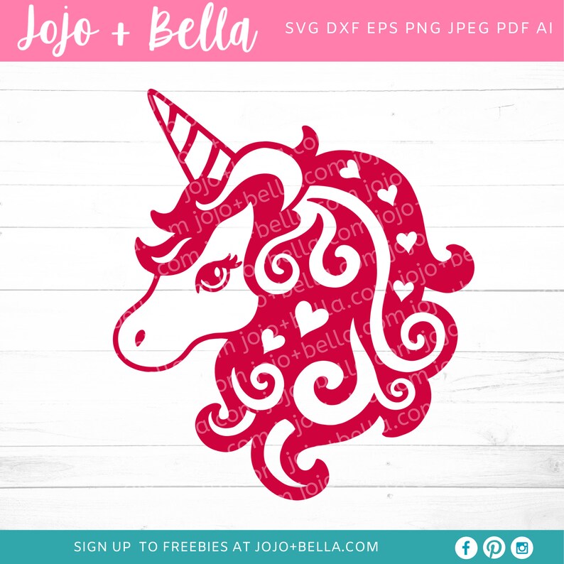 Download Valentines Unicorn SVG Pink Unicorn Iron on Unicorn Svg | Etsy