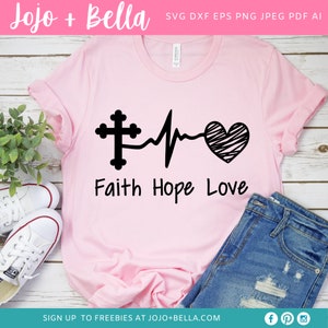 Faith Hope Love Svg Faith Svg Hope Svg Love Svg Virus - Etsy