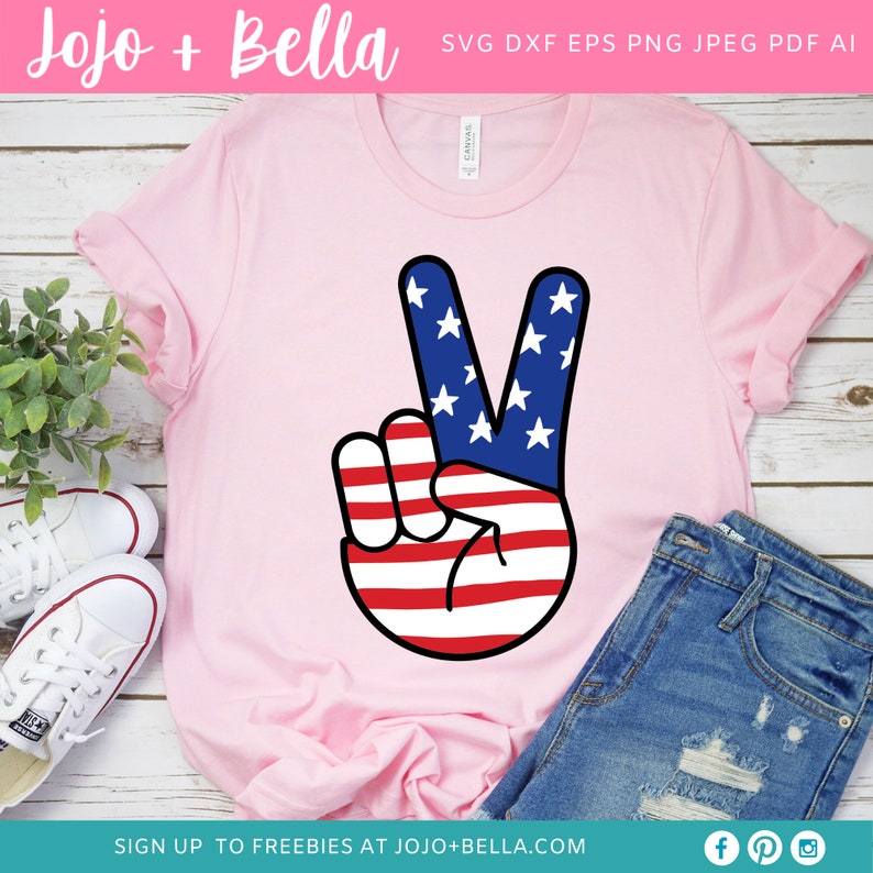 Download American Flag Svg USA flag 4th of July Svg Peace Love | Etsy
