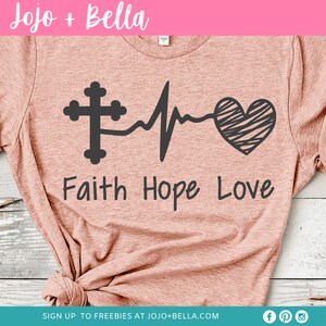 Faith Hope Love Svg Faith Svg Hope Svg Love Svg Virus - Etsy