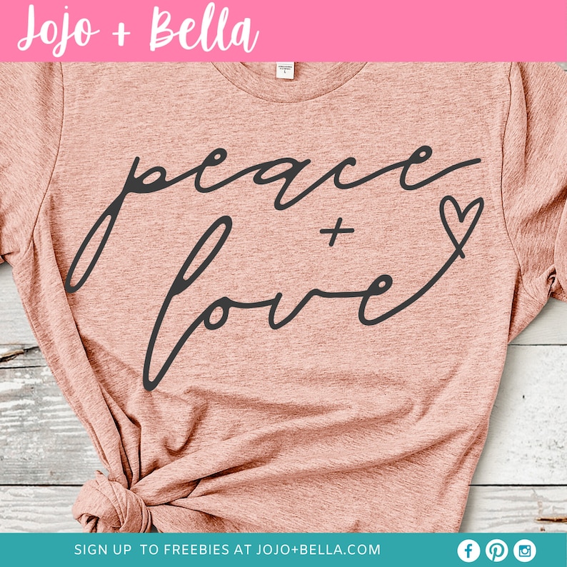 Download Peace and Love SVG love svg peace svg love svg file | Etsy