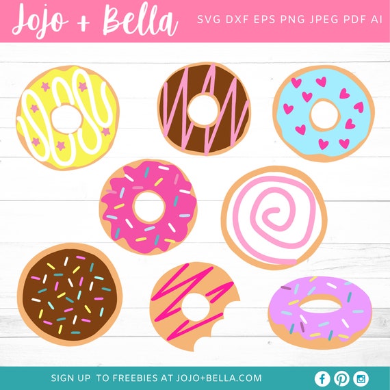 Donut Svg Doughnut Svg Donut Clipart Donut Cut File Donuts Etsy