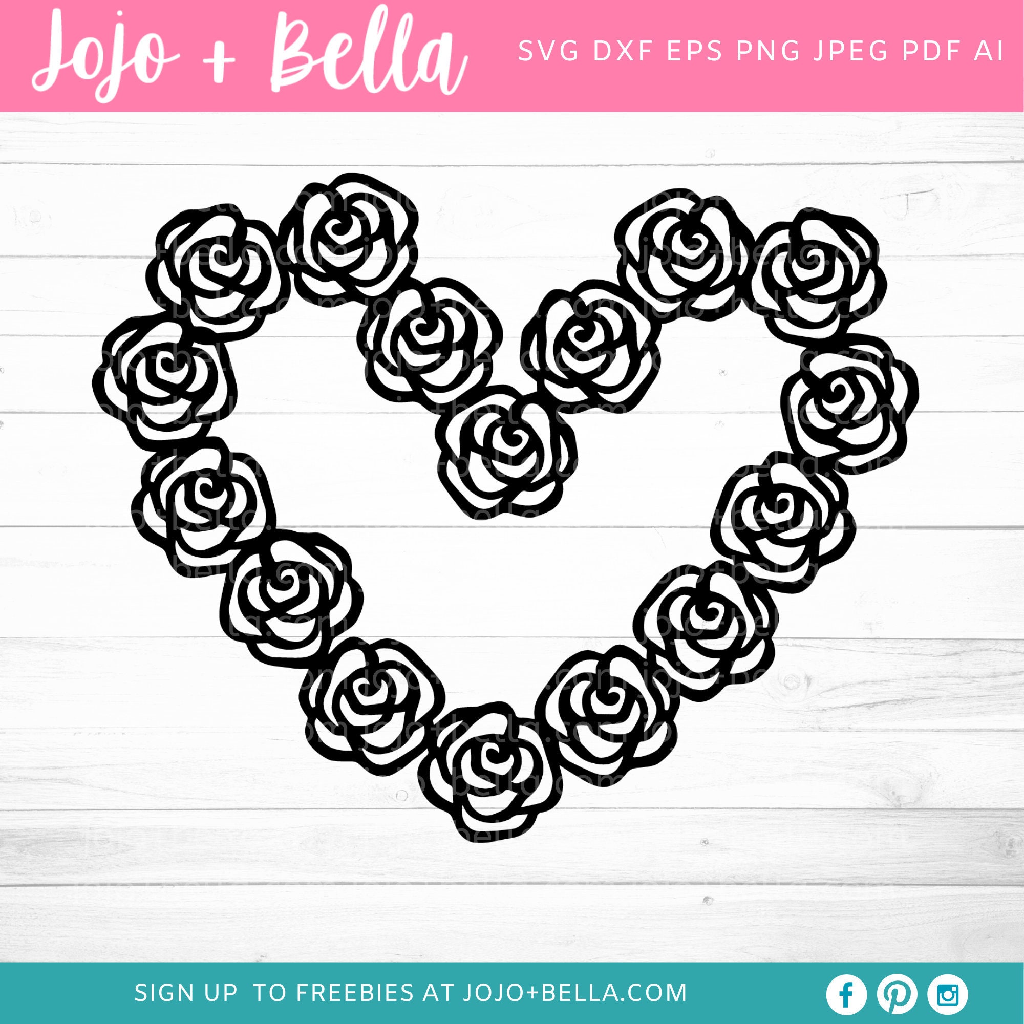 Download Heart Svg Rose Heart Svg Rose Svg Wedding Heart Svg Love Etsy