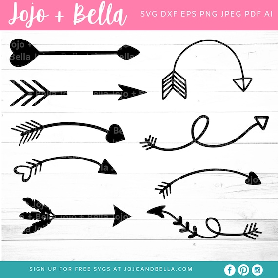 Download Arrows Svg File Bundle Arrows Clipart Arrows Clip Art Arrow Etsy