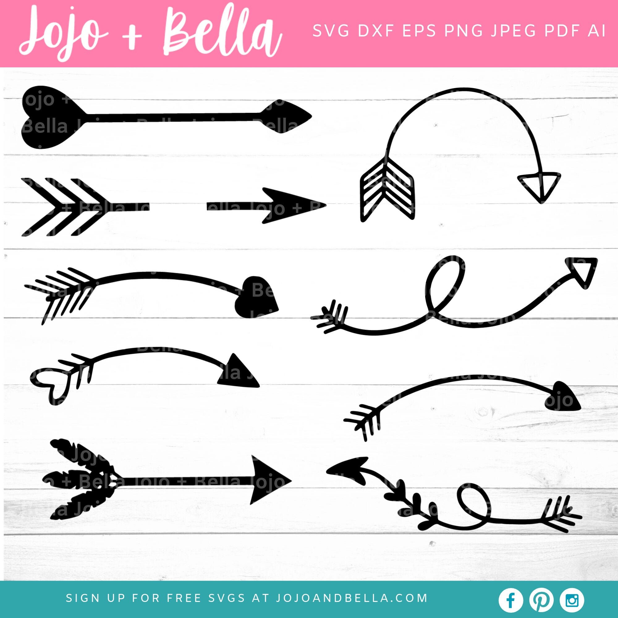 Download Arrows Svg File Bundle Arrows Clipart Arrows Clip Art Arrow Etsy