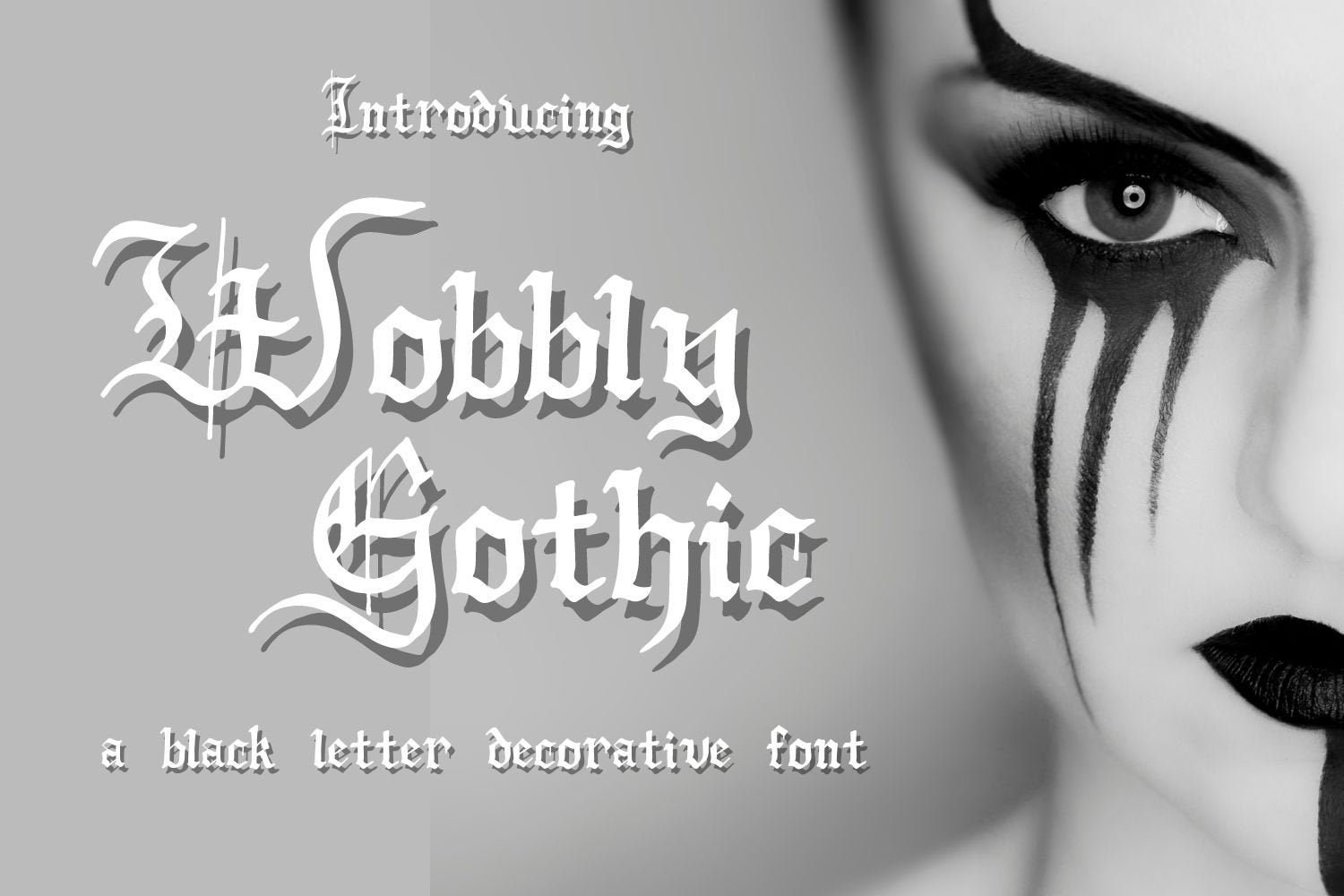 Wobbly Gothic Font Otf Ttf font Fonts for Cricut and Etsy