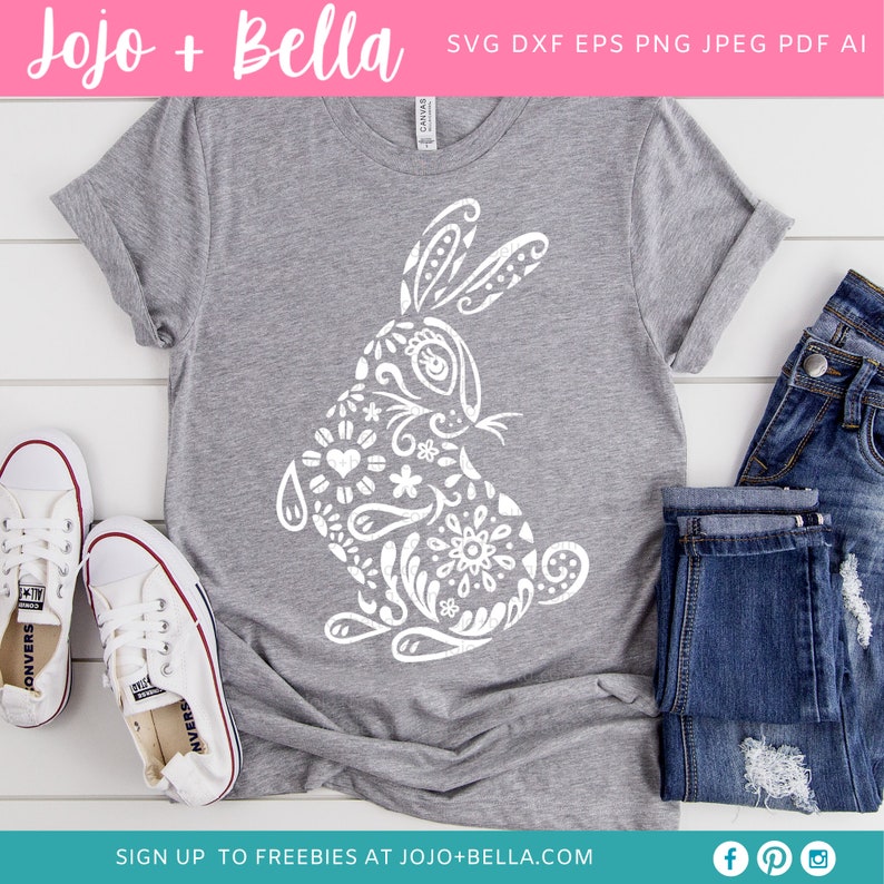 Mandala Bunny SVG Bunny svg Zentangle Svg Mandala svg Mandala Clipart Mandala Rabbit Svg Easter Svg Tribal Bunny Svg Rabbit Svg