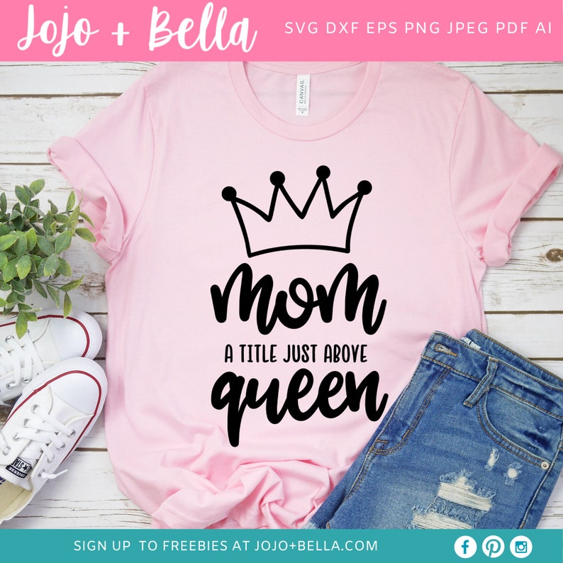 Download Mom A Title Just Above Queen Svg Mom SVG Momlife Svg Mom | Etsy