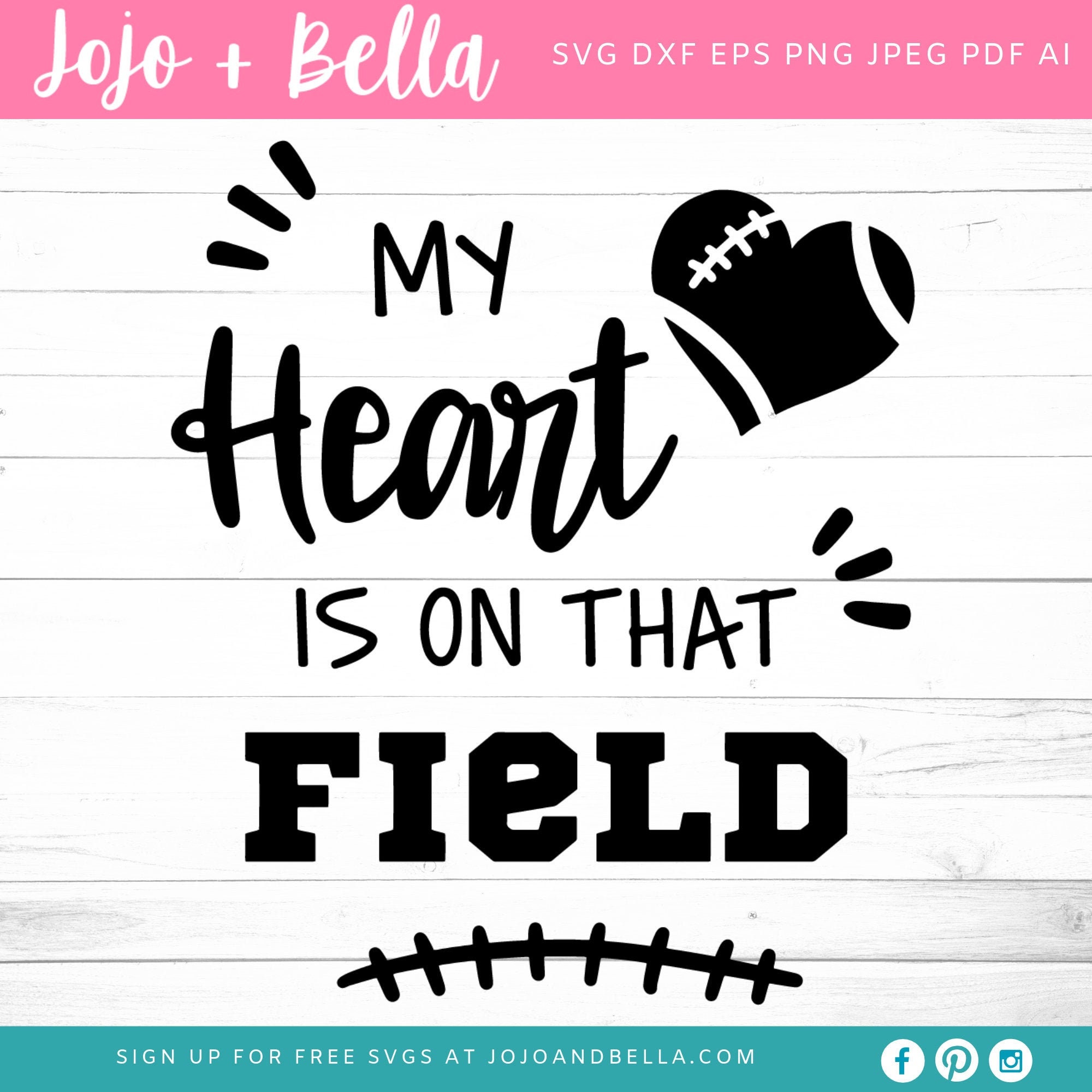Download My Heart Is On That Field Svg Football Svg Nfl Svg Football Etsy